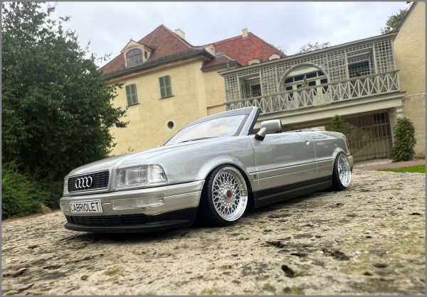 1:18 Audi 80 Typ89 Cabrio 2.3  -Silber - Bj.91 erste Version